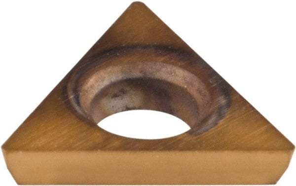 Hertel - TDHB1.280.75.0.5 Grade HP520B Carbide Boring Insert - TiN Finish, 60° Triangle, 15° Relief Angle, 5/32" Inscr Circle, 3/64" Thick, 0.007" Corner Radius - Americas Industrial Supply