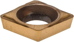 Hertel - CDHH 12061 HP520B Grade Carbide Boring Insert - Diamond, 80° Incl Angle, 5/32" Inscr Circle, 0.0400" Thick, 1/64" Cnr Rad - Americas Industrial Supply