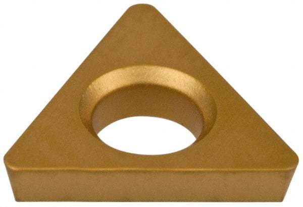 Hertel - TDHB1.280.751 Grade HC620B Carbide Boring Insert - TIN/TIC/TICN/TIN Finish, 60° Triangle, 15° Relief Angle, 5/32" Inscr Circle, 3/64" Thick, 1/64" Corner Radius - Americas Industrial Supply
