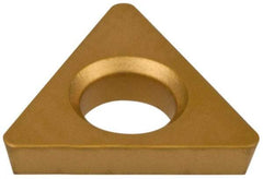 Hertel - TDHB1.280.751 Grade HC620B Carbide Boring Insert - TIN/TIC/TICN/TIN Finish, 60° Triangle, 15° Relief Angle, 5/32" Inscr Circle, 3/64" Thick, 1/64" Corner Radius - Americas Industrial Supply