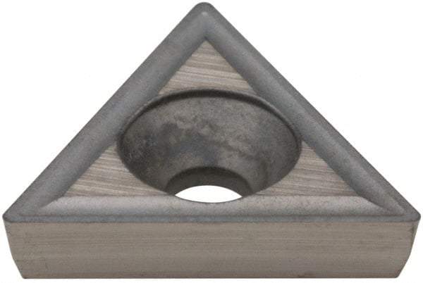 Hertel - TPGH321 Grade HT540B Carbide Boring Insert - Uncoated, 60° Triangle, 11° Relief Angle, 3/8" Inscr Circle, 1/8" Thick, 1/64" Corner Radius - Americas Industrial Supply