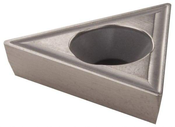 Hertel - TPGH321 HM1 Grade HT630B Cermet Boring Insert - Uncoated, 60° Triangle, 11° Relief Angle, 3/8" Inscr Circle, 0.127" Thick, 0.021" Corner Radius - Americas Industrial Supply