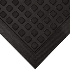 Wearwell - 3' Long x 2' Wide x 5/8" Thick, Anti-Fatigue Modular Matting Tiles - Black, For Dry Areas, Series 502 - Americas Industrial Supply