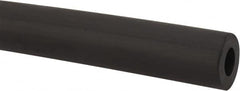 Made in USA - 1/4" ID x 1/2" OD, 1/8" Wall Thickness, Cut to Length (50' Standard Length) TPE Tube - Black, 64 Shore A Hardness - Americas Industrial Supply