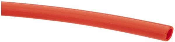 Made in USA - 1/4" ID x 3/8" OD, 1/16" Wall Thickness, Cut to Length (100' Standard Length) LLDPE Tube - Orange, 214 Max psi, 44 Shore D Hardness - Americas Industrial Supply