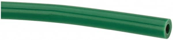 Made in USA - 1/8" ID x 1/4" OD, 1/16" Wall Thickness, Cut to Length (100' Standard Length) LLDPE Tube - Green, 358 Max psi, 44 Shore D Hardness - Americas Industrial Supply