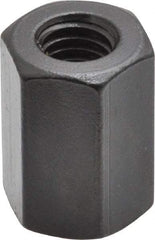 Gibraltar - 3/8-16 UNC, 1" OAL Steel Standard Coupling Nut - Black Oxide Coated, 11/16" Width Across Flats - Americas Industrial Supply