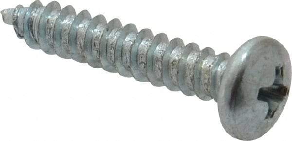 Value Collection - #10 Pan Head Phillips Sheet Metal Screw - Steel, 1" Length Under Head, Grade 2 - Americas Industrial Supply
