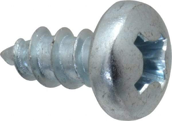 Value Collection - #12 Pan Head Phillips Sheet Metal Screw - Steel, 1/2" Length Under Head, Grade 2 - Americas Industrial Supply