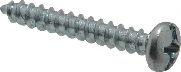 Value Collection - #12 Pan Head Phillips Sheet Metal Screw - Steel, 1-1/2" Length Under Head, Grade 2 - Americas Industrial Supply