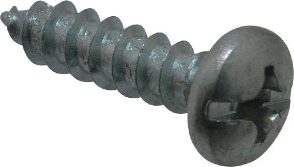 Value Collection - #14 Pan Head Phillips Sheet Metal Screw - Steel, 1" Length Under Head, Grade 2 - Americas Industrial Supply