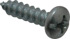 Value Collection - #14 Pan Head Phillips Sheet Metal Screw - Steel, 1" Length Under Head, Grade 2 - Americas Industrial Supply