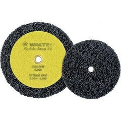 WALTER Surface Technologies - 4-1/2" Diam, Aluminum Oxide Hook & Loop Disc - Nonwoven, Series 07-X, Quick-Step FX - Americas Industrial Supply