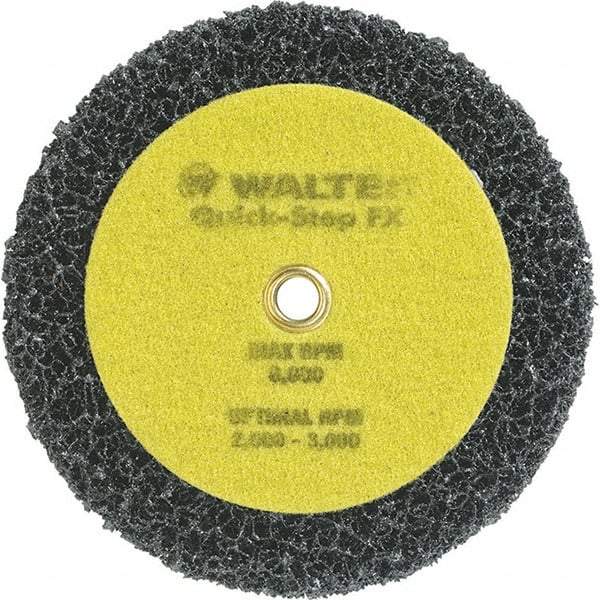WALTER Surface Technologies - 6" Diam, Aluminum Oxide Hook & Loop Disc - Nonwoven, Series 07-X, Quick-Step FX - Americas Industrial Supply