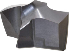 Kennametal - Series KSEM, 18.26mm Diam Grade KC7320 140° Replaceable Drill Tip - Carbide, AlTiN Finish, 2 Seat Size - Americas Industrial Supply