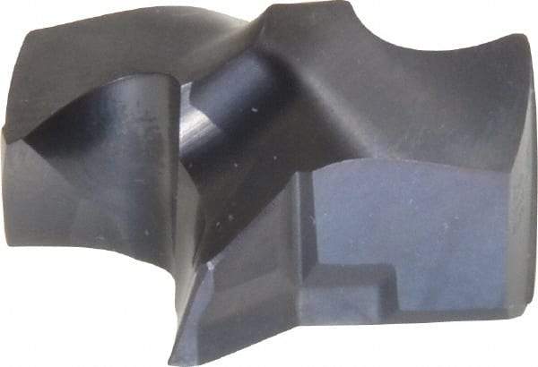 Kennametal - Series KSEM, 22.23mm Diam Grade KC7320 140° Replaceable Drill Tip - Carbide, AlTiN Finish, 4 Seat Size - Americas Industrial Supply