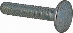 Value Collection - #10-24 UNC 1" Length Under Head, Standard Square Neck, Carriage Bolt - Grade 2 Steel, Zinc-Plated Finish - Americas Industrial Supply