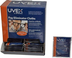 Uvex - 100 Nonalcohol Lens Cleaning Towelettes - Individually Wrapped, Nonsilicone Cleaner - Americas Industrial Supply
