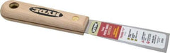 Hyde Tools - 1-1/4" Wide Steel Putty Knife - Flexible, Hardwood Handle, 7-3/4" OAL - Americas Industrial Supply