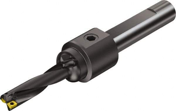 Sandvik Coromant - 2.874" Max Drill Depth, 4xD, 0.687" Diam, Indexable Insert Drill - 2 Inserts, 1" Shank Diam, Flange Shank - Americas Industrial Supply