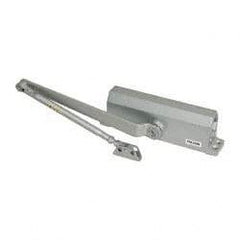 Falcon - 36" Door Width, Light-Duty ADA Complaint Door Closer Manual Damper - Aluminum Finish - Americas Industrial Supply