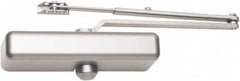 Falcon - 48" Door Width, Light-Medium-Duty ADA Compliant Manual Damper - Aluminum Finish - Americas Industrial Supply