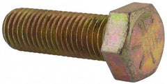 Value Collection - 1/2-13 UNC, 3-3/4" Length Under Head Hex Head Cap Screw - Fully Threaded, Grade 2 Steel, Zinc-Plated Finish, 3/4" Hex - Americas Industrial Supply