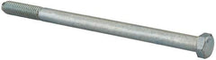 Value Collection - 7/16-14 UNC, 7" Length Under Head Hex Head Cap Screw - Partially Threaded, Grade 2 Steel, Zinc-Plated Finish, 5/8" Hex - Americas Industrial Supply