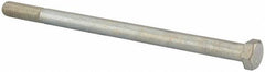 Made in USA - 1/2-13 UNC, 8-1/2" Length Under Head Hex Head Cap Screw - Partially Threaded, Grade 2 Steel, Zinc-Plated Finish, 3/4" Hex - Americas Industrial Supply