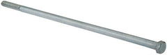 Value Collection - 1/2-13 UNC, 15" Length Under Head Hex Head Cap Screw - Partially Threaded, Grade 2 Steel, Zinc-Plated Finish, 3/4" Hex - Americas Industrial Supply