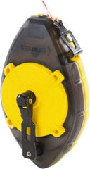 Stanley - 100' Long Chalk Reel - Yellow & Black, Includes Chalk Reel - Americas Industrial Supply