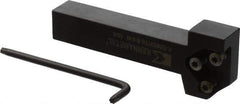 Kennametal - External Thread, 152.4mm OAL, Right Hand Indexable Grooving Cutoff Toolholder - 25.4mm Shank Height x 25.4mm Shank Width, KGMS Toolholder Style, Series A4 - Americas Industrial Supply