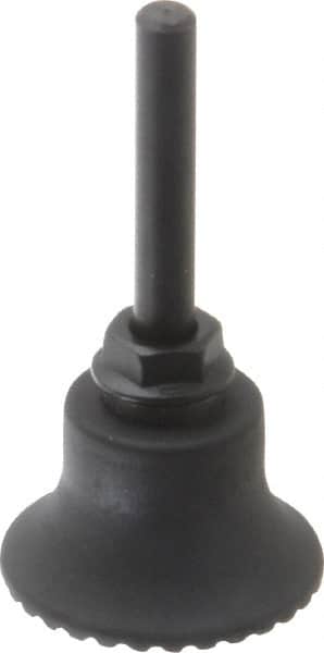 Made in USA - 1-1/2" Diam Quick-Change Type S Disc Backing Pad - 1/4" Shank Diam, Medium Density, 30,000 RPM - Americas Industrial Supply