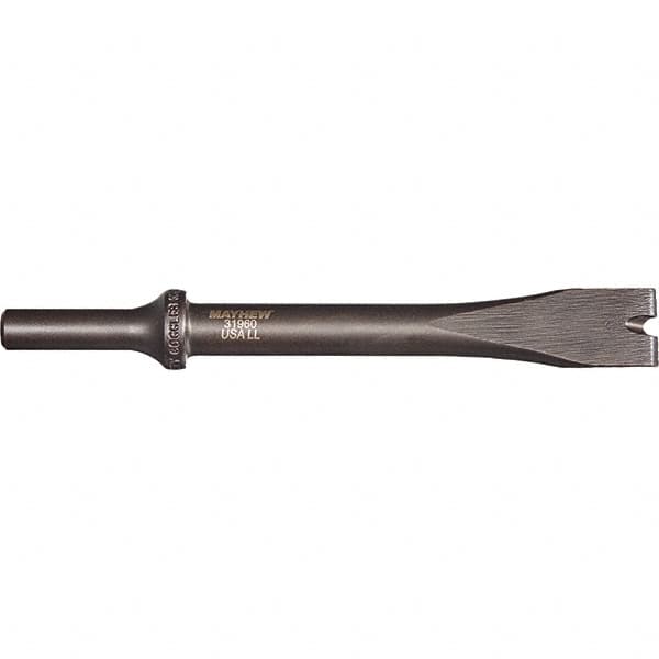 Mayhew - 1/2" Head Width, 6-1/4" OAL, Slotting Tool Chisel - Round Drive, Round Shank, Steel - Americas Industrial Supply