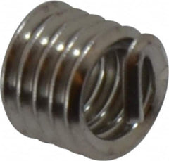 Heli-Coil - #10-24 UNC, 0.285" OAL, Free Running Helical Insert - 5 Free Coils, Tanged, Stainless Steel, 1-1/2D Insert Length - Exact Industrial Supply