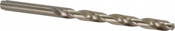Cleveland - 17/64" 135° Cobalt Jobber Drill - Oxide/Gold Finish, Right Hand Cut, Spiral Flute, Straight Shank, 4-1/8" OAL, Split Point - Americas Industrial Supply