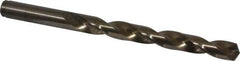 Cleveland - 25/64" 135° Cobalt Jobber Drill - Oxide/Gold Finish, Right Hand Cut, Spiral Flute, Straight Shank, 5-1/8" OAL, Split Point - Americas Industrial Supply