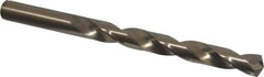 Cleveland - 7/16" 135° Cobalt Jobber Drill - Oxide/Gold Finish, Right Hand Cut, Spiral Flute, Straight Shank, 5-1/2" OAL, Split Point - Americas Industrial Supply