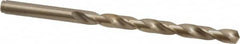 Cleveland - 6.15mm 135° Cobalt Jobber Drill - Oxide/Gold Finish, Right Hand Cut, Spiral Flute, Straight Shank, 4" OAL, Split Point - Americas Industrial Supply