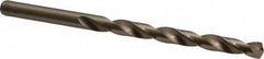 Cleveland - 6.53mm 135° Cobalt Jobber Drill - Oxide/Gold Finish, Right Hand Cut, Spiral Flute, Straight Shank, 4-1/8" OAL, Split Point - Americas Industrial Supply