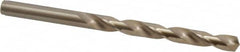 Cleveland - 7.37mm 135° Cobalt Jobber Drill - Oxide/Gold Finish, Right Hand Cut, Spiral Flute, Straight Shank, 4-1/4" OAL, Split Point - Americas Industrial Supply