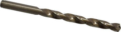 Cleveland - 8.03mm 135° Cobalt Jobber Drill - Oxide/Gold Finish, Right Hand Cut, Spiral Flute, Straight Shank, 4-1/2" OAL, Split Point - Americas Industrial Supply