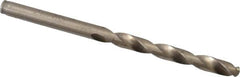 Cleveland - 5.7mm 135° Cobalt Jobber Drill - Oxide/Gold Finish, Right Hand Cut, Spiral Flute, Straight Shank, 3.66" OAL, Split Point - Americas Industrial Supply