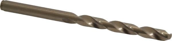 Cleveland - 6.5mm 135° Cobalt Jobber Drill - Oxide/Gold Finish, Right Hand Cut, Spiral Flute, Straight Shank, 3.98" OAL, Split Point - Americas Industrial Supply