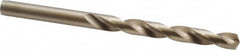 Cleveland - 7.8mm 135° Cobalt Jobber Drill - Oxide/Gold Finish, Right Hand Cut, Spiral Flute, Straight Shank, 4.61" OAL, Split Point - Americas Industrial Supply