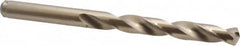 Cleveland - 10.2mm 135° Cobalt Jobber Drill - Oxide/Gold Finish, Right Hand Cut, Spiral Flute, Straight Shank, 5.24" OAL, Split Point - Americas Industrial Supply