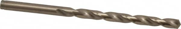 Cleveland - #2 135° Cobalt Jobber Drill - Oxide/Gold Finish, Right Hand Cut, Spiral Flute, Straight Shank, 3-7/8" OAL, Split Point - Americas Industrial Supply