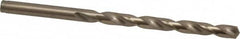 Cleveland - #2 135° Cobalt Jobber Drill - Oxide/Gold Finish, Right Hand Cut, Spiral Flute, Straight Shank, 3-7/8" OAL, Split Point - Americas Industrial Supply