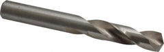 Cleveland - 0.397" 135° Spiral Flute High Speed Steel Screw Machine Drill Bit - Bright Finish, Right Hand Cut, 1-15/16" Flute Length, 3-5/16" OAL, Split Point, Straight Shank - Americas Industrial Supply