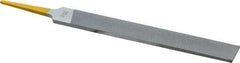 PFERD - 6" Swiss Pattern Hand File - Double Cut, 5/8" Width Diam x 5/32" Thick, With Tang - Americas Industrial Supply